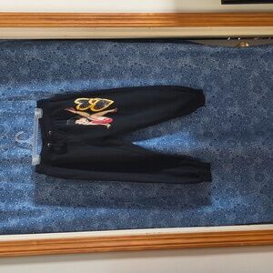 Betty Boop Black Capri with Cartoon Design Size M.